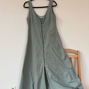 Tree of Life Sage Green Maxi Dress
